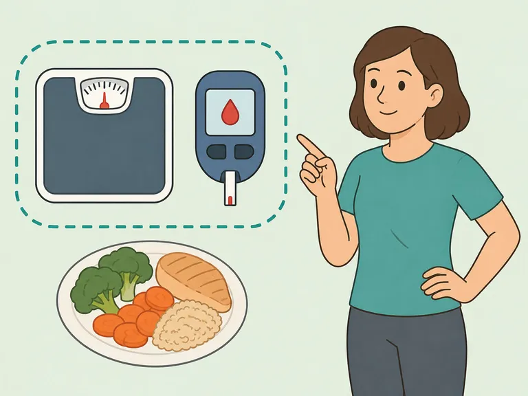 Person reviewing obesity and diabetes as pancreatic cancer risk factors.