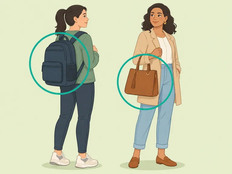 Two different bag styles shown as practical and expressive choices.